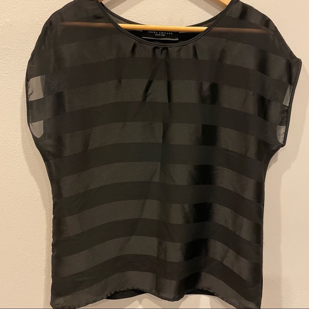 Sheer Black Top